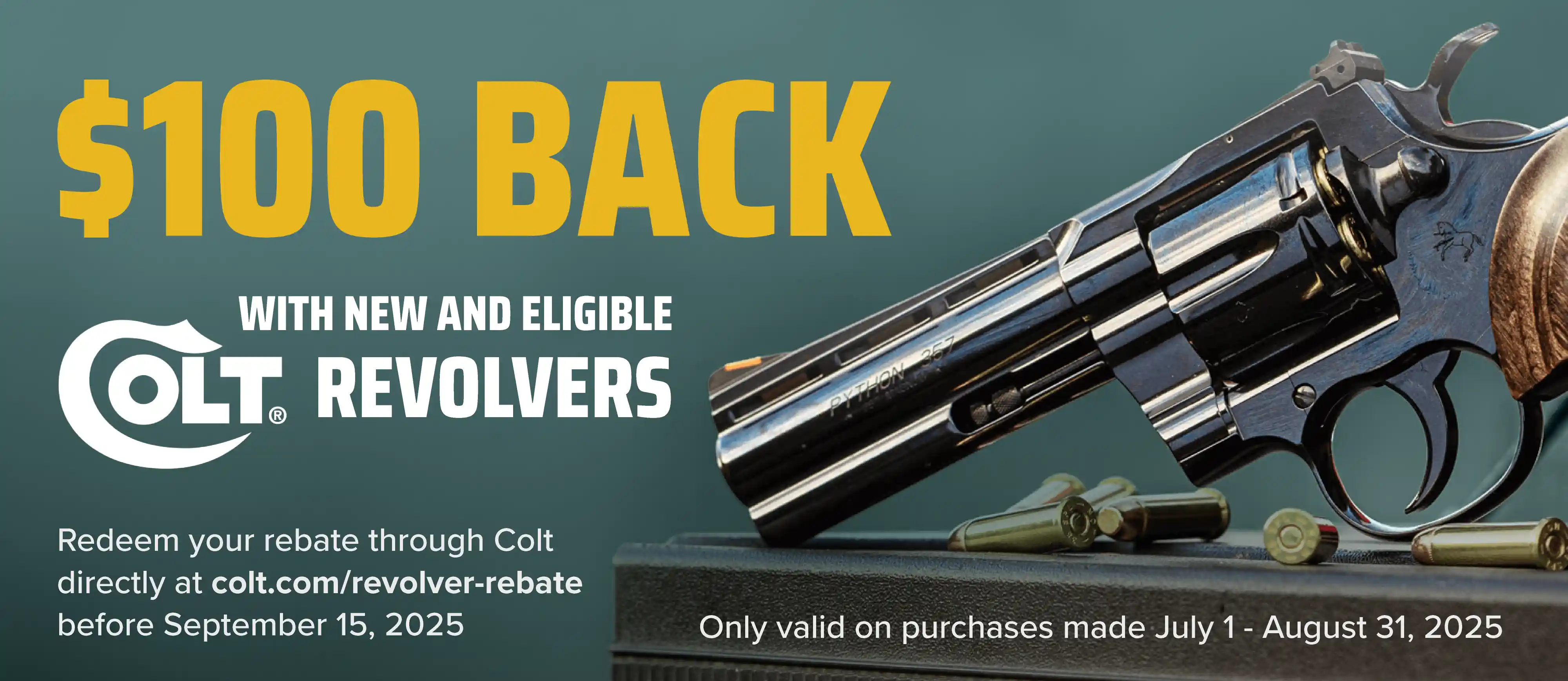 Colt Revolver Rebate