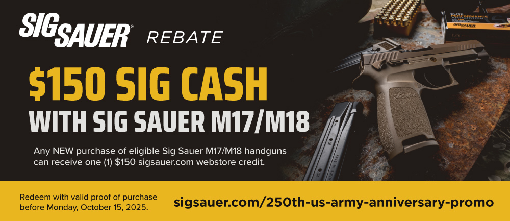Sig M17 M18 Army Rebate